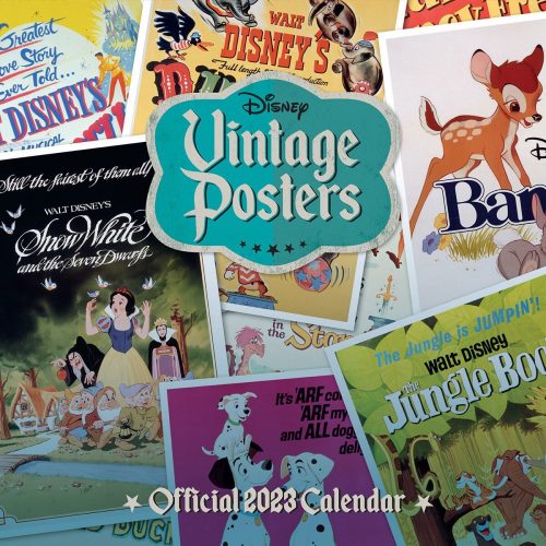 Disney Vintage Posters Wandkalender 2023 Nástenný kalendář vícebarevný