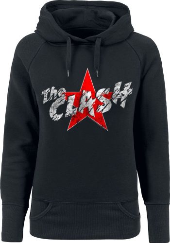 The Clash Star Logo Dámská mikina s kapucí černá