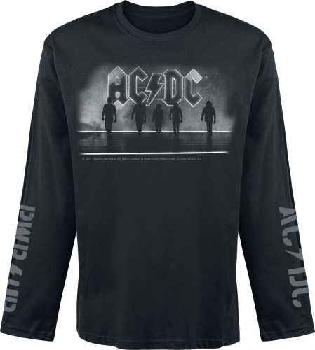 AC/DC PWR UP Band Tričko s dlouhým rukávem černá