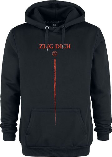 Rammstein Zeig Dich Logo Mikina s kapucí černá