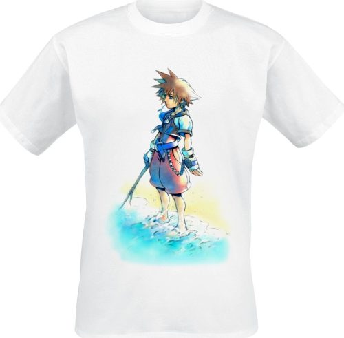 Kingdom Hearts Sora Beach Tričko bílá