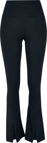 Urban Classics Ladies Organic Stretch Jersey Front Slit Leggings Leginy černá