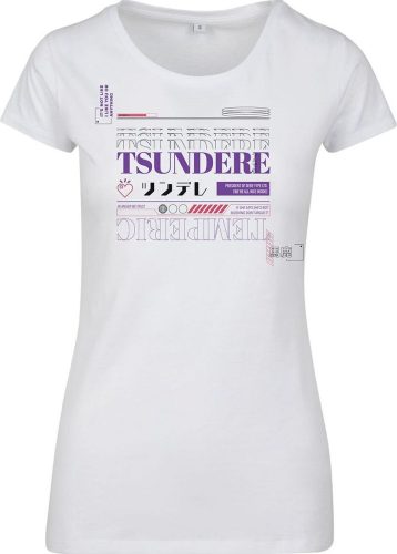 Zábavné tričko Graphical Tsundere XX Dámské tričko bílá