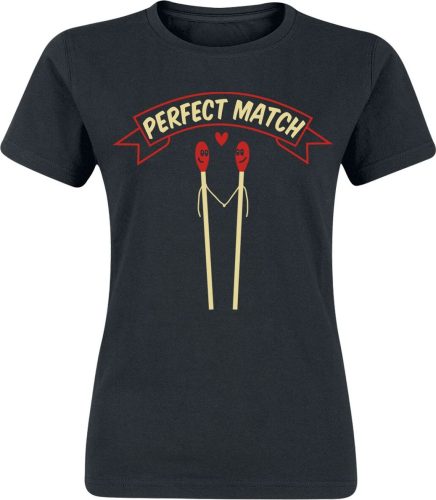 Sprüche Perfect Match Dámské tričko černá