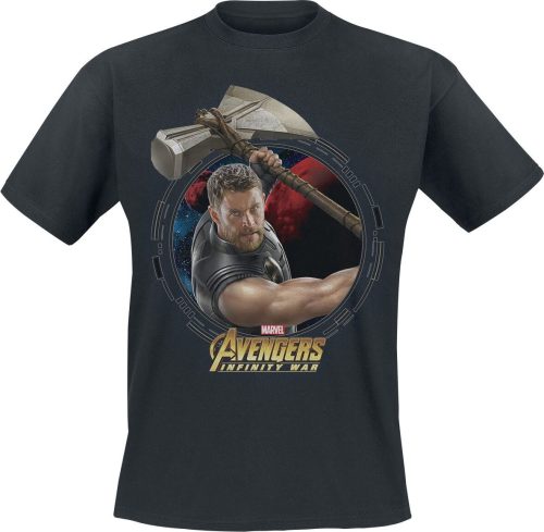 Avengers Infinity War - Thor with Stormbreaker Tričko černá