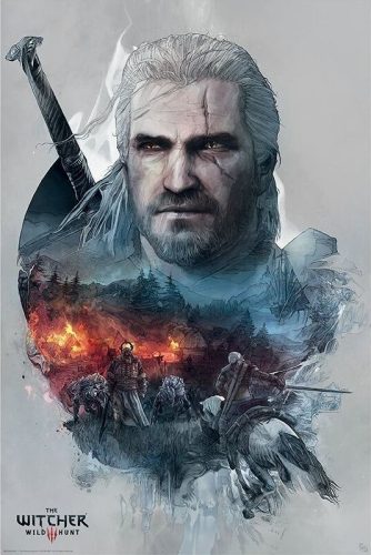 The Witcher Geralt plakát standard