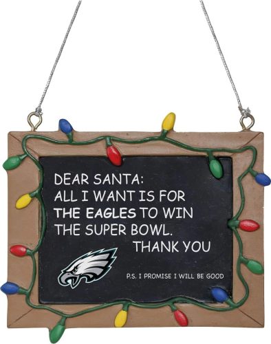 NFL Philadelphia Eagles Tafelschild Vánocní ozdoba - koule vícebarevný