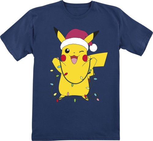 Pokémon Pikachu - Xmas detské tricko modrá