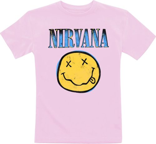 Nirvana Kids - Gradient detské tricko světle růžová