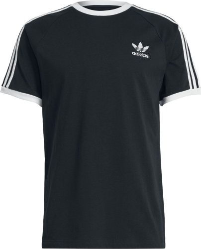 Adidas Tričko se třema proužky Tričko cerná/bílá