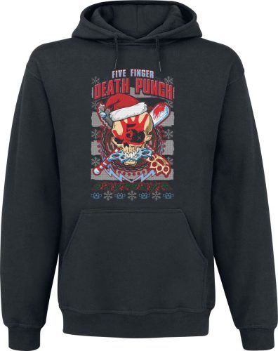 Five Finger Death Punch Zombie Kill Xmas Mikina s kapucí černá