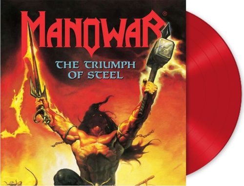 Manowar Kings of Metal LP červená