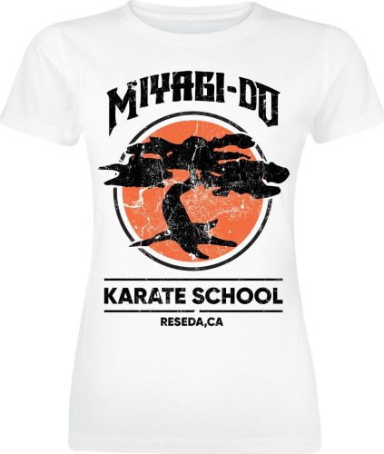 Cobra Kai Miyagi-Do Karate School Dámské tričko bílá