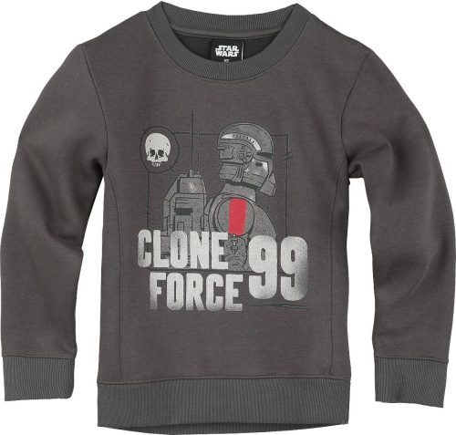 Star Wars Kids - The Bad Batch - Clone Force 99 detská mikina tmavě šedá
