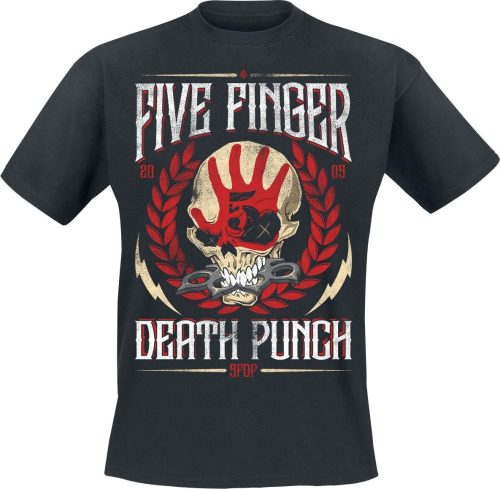 Five Finger Death Punch Laurel Emblem V1 Tričko černá