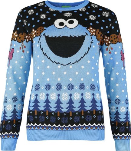 Sesame Street Cookie Holiday Pletený svetr vícebarevný