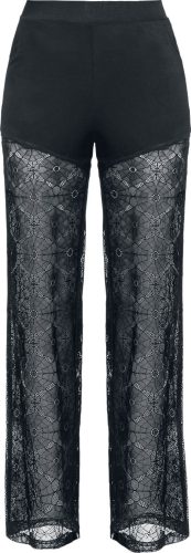 Gothicana by EMP Látkové kalhoty s průsvitnými kalhotami Dámské kalhoty černá