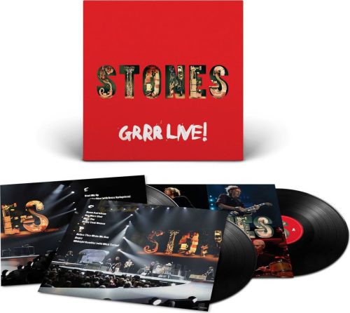 The Rolling Stones GRRR Live! (Live at Newark) 3-LP černá
