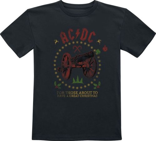 AC/DC Christmas For Those detské tricko černá