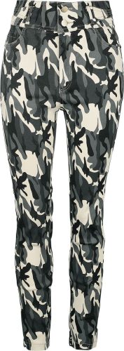 QED London Camouflage Stretch Skinny Jeans Dámské džíny vícebarevný