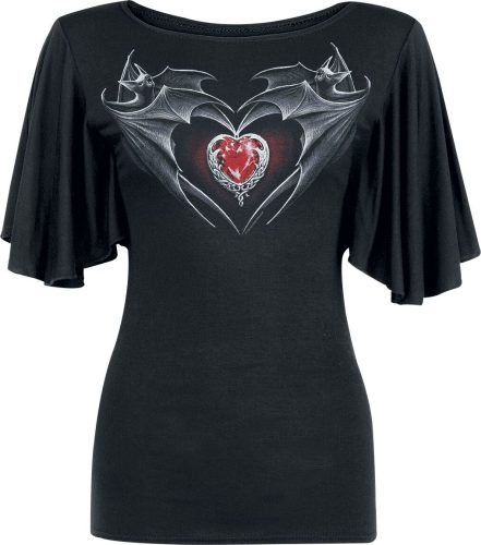 Spiral Bat's Heart Dámské tričko černá