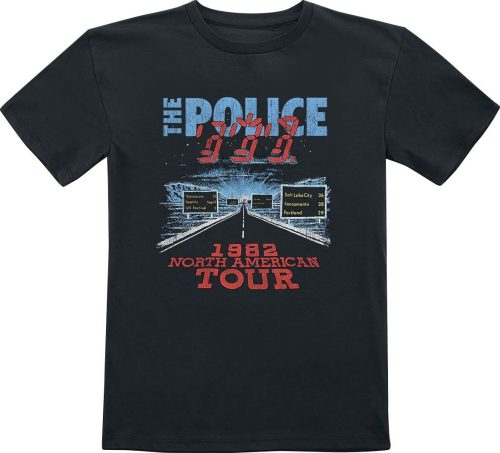 The Police North American Tour 2 detské tricko černá
