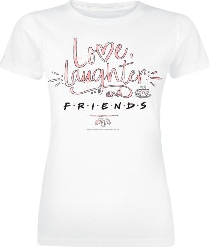 Friends Love Laughter Dámské tričko bílá