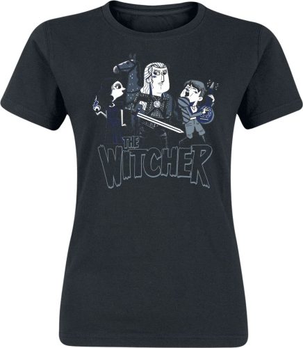 The Witcher Team Illustrated Dámské tričko černá