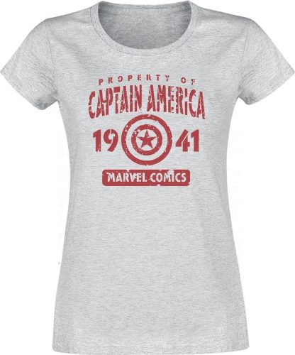 Captain America Captain's Property Dámské tričko šedá