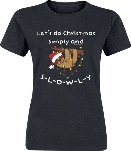 Tierisch Christmas Slowly Dámské tričko černá