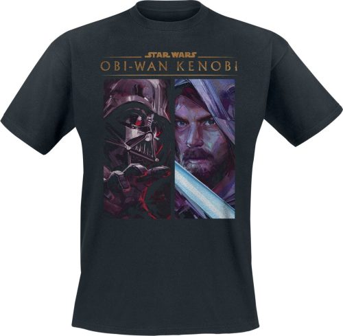 Star Wars Obi-Wan - Kenobi - Vader Panels Tričko černá