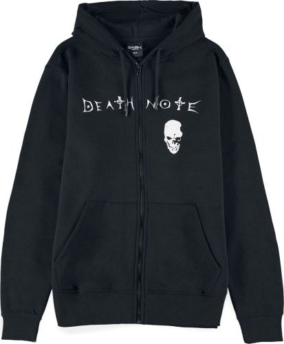 Death Note Skull Mikina s kapucí na zip černá