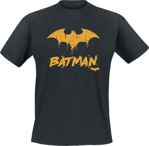 Batman Bat Drip Tričko černá