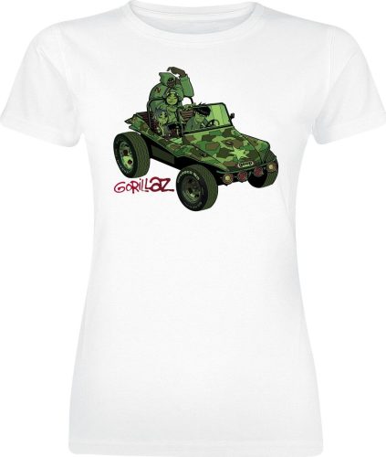 Gorillaz Group Green Jeep Dámské tričko bílá