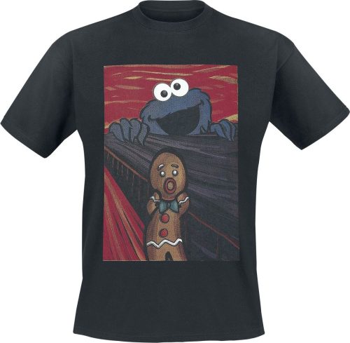 Sesame Street The Cookie Monster - Scream Tričko černá