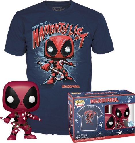Marvel Deadpool - T-Shirt plus Funko - POP! & Tee Sberatelská postava standard