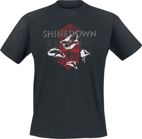 Shinedown Madness Clockwork Tričko černá