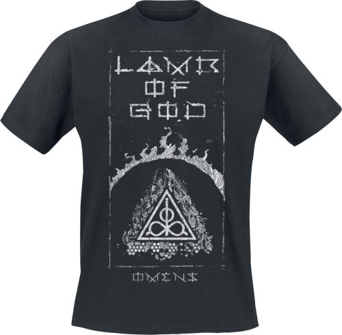 Lamb Of God Omens Frame Tričko černá