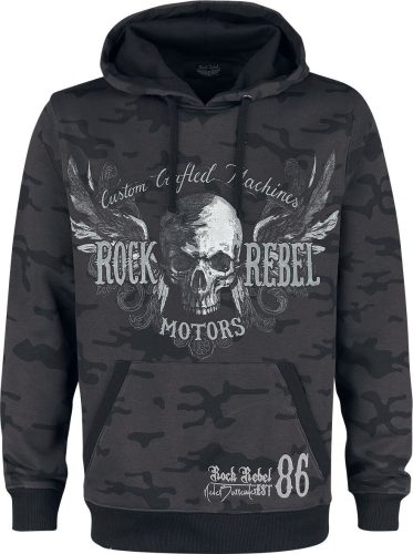 Rock Rebel by EMP Bodies Mikina s kapucí tmavě šedá