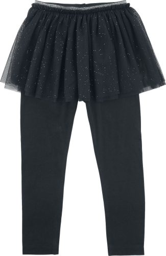EMP Basic Collection Třpytivá tylová sukně s legínami Dětské legíny černá
