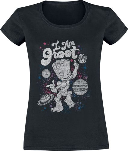 Strážci galaxie Celestial Groot Dámské tričko černá