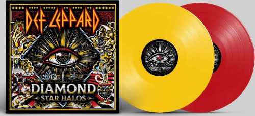 Def Leppard Diamond star halos 2-LP cervená/žlutá