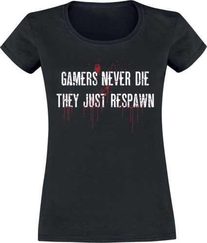 Gamers Never Die Gamers Never Die Dámské tričko černá