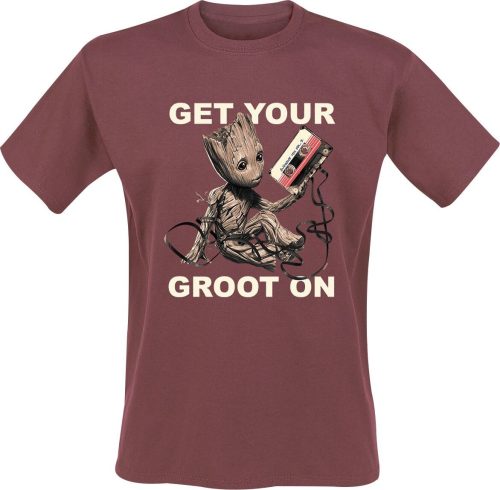 Strážci galaxie Vol.2 - Get your Groot on Tričko červená