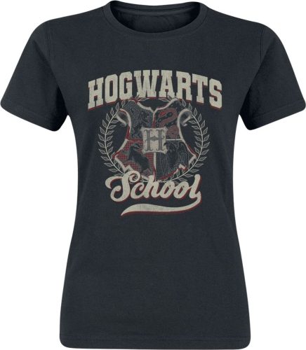 Harry Potter Hogwarts School Distress Dámské tričko černá