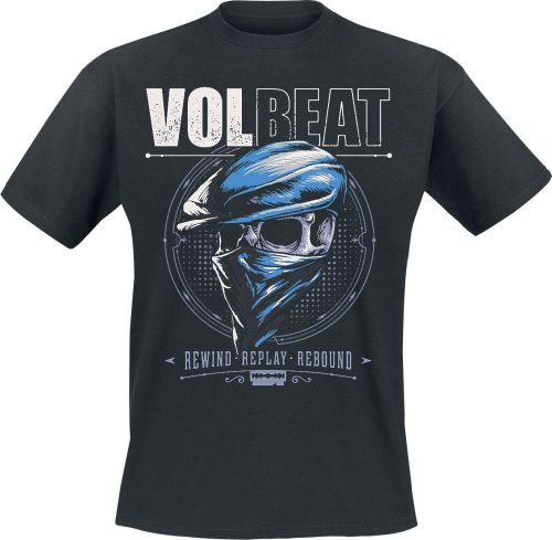 Volbeat Bandana Skull Tričko černá