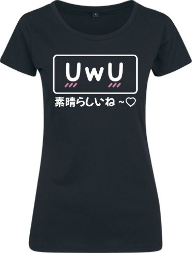 Zábavné tričko UwU Subarashii Dámské tričko černá