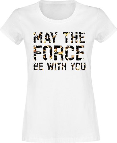 Star Wars May the Force Be With You Dámské tričko bílá