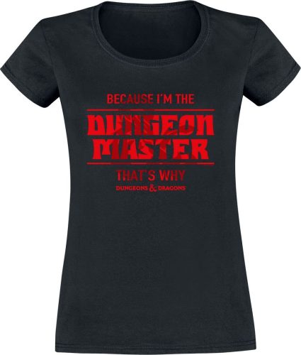 Dungeons and Dragons Dungeon Master Dámské tričko černá