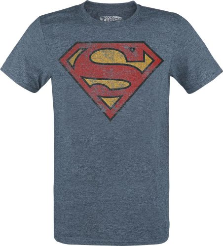 Superman Logo Tričko smíšená modrá